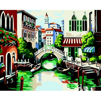 Картина за номерами ZiBi Art Line Венеція 40х50 см (ZB.64183) - Pampik