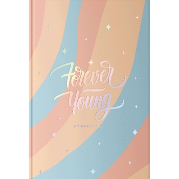 Зошит для записів MonAmi, A5, у клітинку, 80 арк., рожево-бежево-блакитний (A5-IC-080-7005K) - Pampik