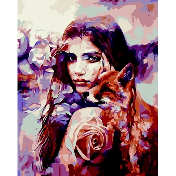 Картина за номерами ZiBi Art Line Лисиці 40х50 см (ZB.64263) - Pampik