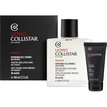 Бальзам после бритья Collistar Linea Uomo Sensitive Skins After-Shave Anti-Redness 100 мл + гель для душа 30 мл - Pampik