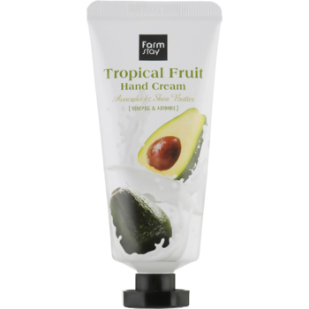 Крем для рук FarmStay Tropical Fruit Hand Cream Avocado&Shea Butter, с авокадо и маслом ши, 50 мл - Pampik