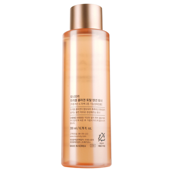 Тонер для обличчя Tony Moly Triple Collagen Total Tension Toner, живильний з колагеном, 200 мл - Pampik - 3