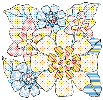 Водяна розмальовка Кристал Бук Квіти, 8 сторінок (F00026498) - Pampik - 2