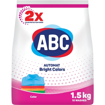 Пральний порошок АВС Колор для кольорових речей автомат 1.5 кг - Pampik