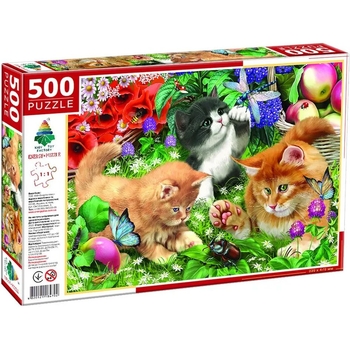 Пазл Київська фабрика іграшок Котята и жучки 500 элементов - Pampik