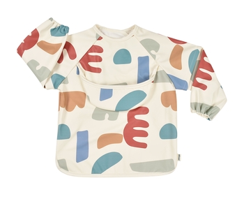 Нагрудник-фартух Beaba з рукавами, різнобарвний (913576) - Pampik - 4