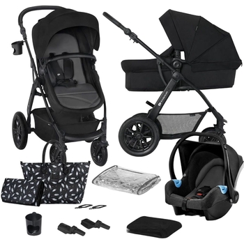 Универсальная коляска 3 в 1 Kinderkraft Xmoov CT черная (00-00305222) - Pampik
