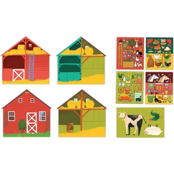 Розвиваючий 3Д набір Let's Craft Навколишнє середовище Амбар (PSP-03) - Pampik - 4