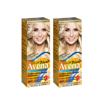 Cтійка крем-фарба для волосся Avena Blond Color платиновий WOW-блонд 1001, 138 мл - Pampik - 9