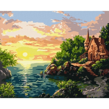 Набор для росписи по номерам Ідейка Закат, 40х50 см (KHO2766) - Pampik