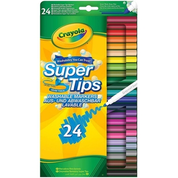 Набір фломастерів Crayola SuperTips washable, 24 шт. (7551) - Pampik