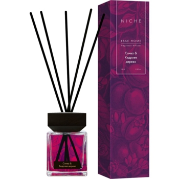 Аромадиффузор Esse Home Niche Слива и Кедровое дерево, 100 мл - Pampik