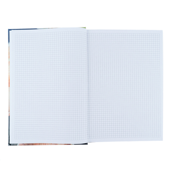 Книга записна Axent Flora A4 в клітинку 192 аркуша жовта (8423-27-A) - Pampik - 3