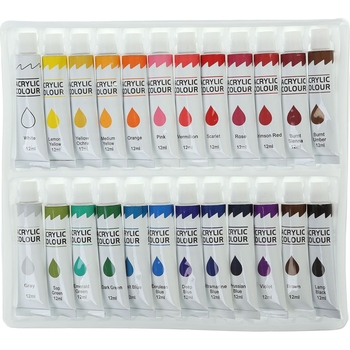 Фарби акрилові Zibi Art Line 24 кольори (ZB.6664) - Pampik - 3