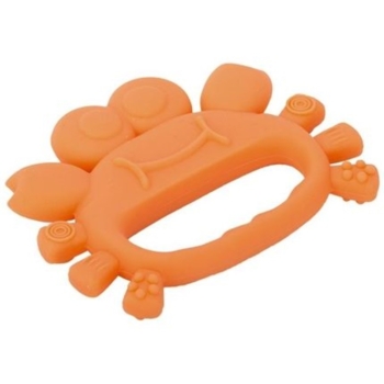 Прорізувач силіконовий Baboo Crab, 4+міс., помаранчевий (6-108) - Pampik