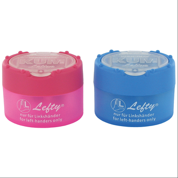 Точилка KUM Click Clack Lefty для шульги подвійна з контейнером в асортименті 1 шт. (Click Clack Lefty K2) - Pampik