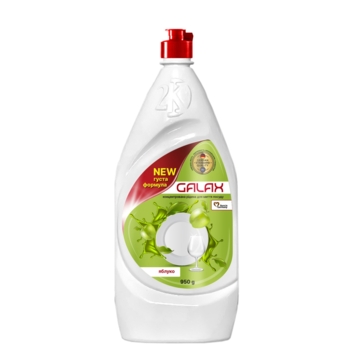 Концентрированная жидкость для мытья посуды Galax Яблоко, 950 г - Pampik