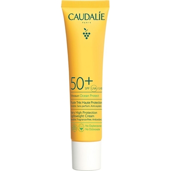 Легкий солнцезащитный крем Caudalie Vinosun SPF 50+, высокая защита, 40 мл - Pampik