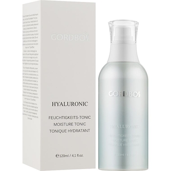 Зволожувальний тонер для обличчя Gordbos Hyaluronic, 120 мл - Pampik