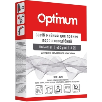 Пральний порошок Optimum Universal, 400 г - Pampik