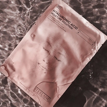 Тканинна крем-маска для обличчя Steblanc Hyaluronic Acid Moisture Solution Зволожуюча з гіалуроновою кислотою, 25 г - Pampik - 3