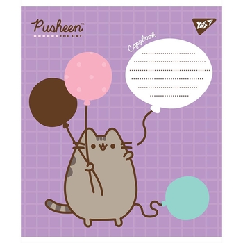 Набір зошитів Yes Pusheen, в косу лінію, 12 аркушів, 25 шт. (766562) - Pampik - 4
