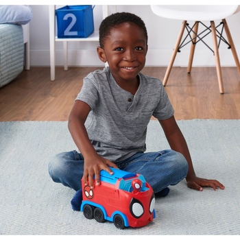 Машинка Spidey Deluxe Feature Vehicle Web Spinning Hauler Павутинний тягач (SNF0081) - Pampik - 11