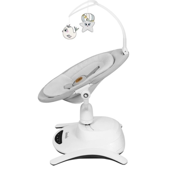 Кресло-гойдалка Lionelo Bella Grey Concrete, сірий - Pampik - 5