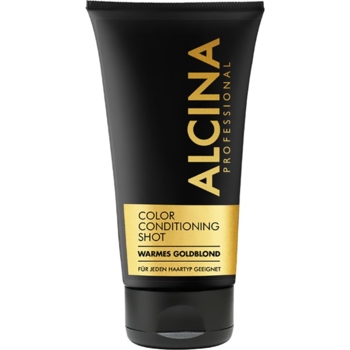 Ополаскиватель Alcina оттеночный Color Conditioning Shot Gold, золотой цвет, 150 мл - Pampik