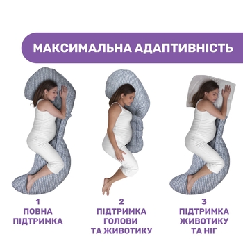 Подушка для вагітних Chicco Boppy Total Body синя (79923.82) - Pampik - 5