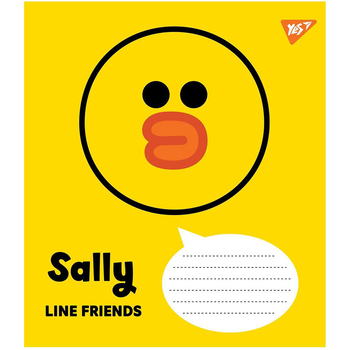 Набір зошитів Yes Line Friends, в клітинку, 12 аркушів, 25 шт. (766191) - Pampik