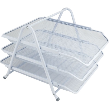 Лоток для документів Axent 3 в 1 білий 20.3x29.5x35 см (2122-21-A) - Pampik