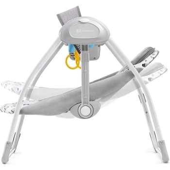 Крісло-гойдалка Kinderkraft Flo Mint сіре з блакитним (00-00158385) - Pampik - 7