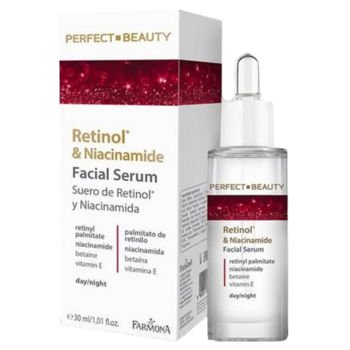 Сироватка зволожуюча Farmona Perfect Beauty від зморшок з ретинолом та ніацинамідом 30 мл (5900117975879) - Pampik