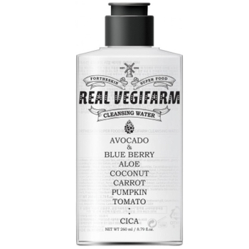 Рідина для зняття макіяжу Fortheskin Real Vegifarm Cleansing Water, 260 мл - Pampik