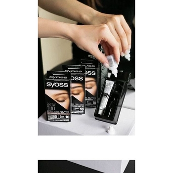 Стійка фарба для брів Syoss Brow Tint 5-1, світло-каштановий, 17 мл - Pampik - 6