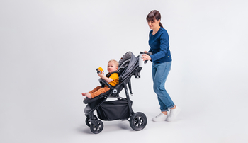 Прогулянкова коляска Lionelo Natt Grey Stone, сіро-чорна (LO-NATT GREY STONE) - Pampik - 7