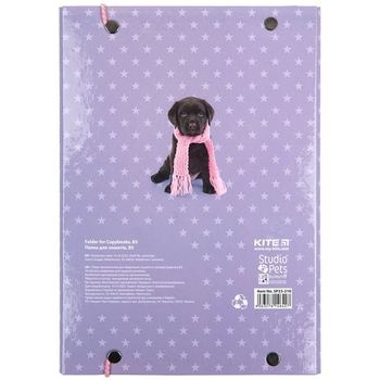 Папка для тетрадей Kite Studio Pets на резинке В5 (SP23-210) - Pampik - 4