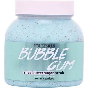 Цукровий скраб Hollyskin Bubble Gum, з олією ши і перлітом, 350 г - Pampik