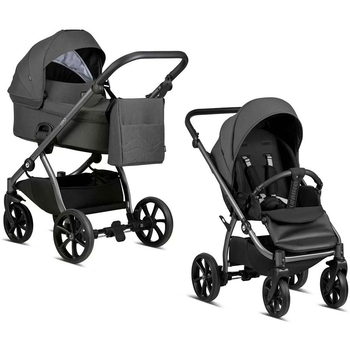 Коляска универсальная 2 в 1 Tutis Leo Dark Grey (1222103) - Pampik