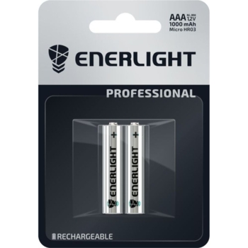 Акумулятор Enerlight Professional AAA, 1000 mAh, Ni-MH, 2 шт. (30320102) - Pampik