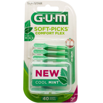 Набір міжзубних щіток GUM Soft Picks Comfort Flex Mint Medium. 40 шт. - Pampik