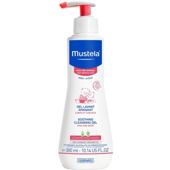 Очищающий гель для головы и тела Mustela Soothing Cleansing Gel для чувствительной кожи 300 мл - Pampik