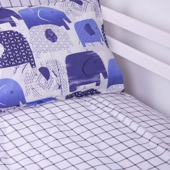 Простирадло MirSon Kids Time Бязь, 17-0133, Elephant - Pampik - 2