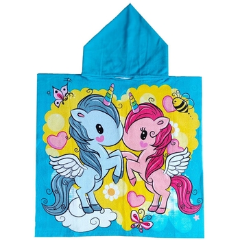 Рушник дитячий Love You Єдиноріг Love, банний, з капюшоном, 115х60 см (4592) - Pampik