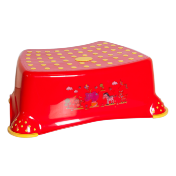 Підставка-табурет Irak Plastik Step, червоний (CM510) - Pampik