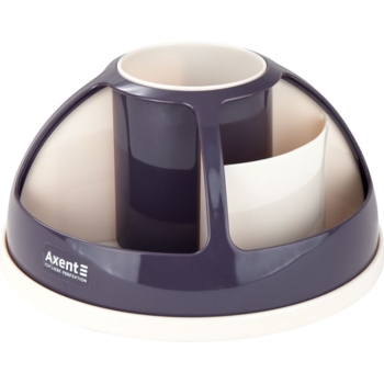 Подставка-органайзер для канцелярских принадлежностей Axent Duoton 11 отделений 17x17x12 см сливовая 2204-11-A - Pampik