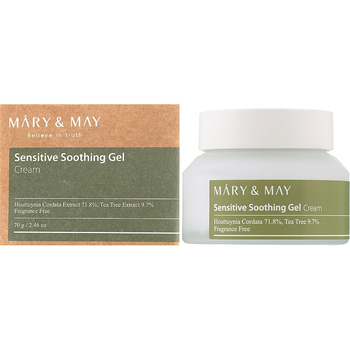 Заспокійливий крем-гель для проблемної шкіри обличчя Mary & May Sensitive Soothing Gel, 70 г - Pampik - 2
