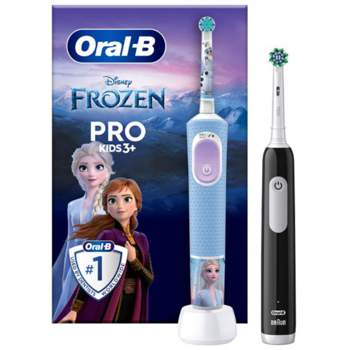 Набір електричних зубних щіток Oral-B Braun Pro3 Family Edition: Pro Series 1 для дорослих + Pro Kids 3+ Frozen для дітей - Pampik