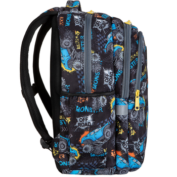 Рюкзак CoolPack Joy S Monster, 21 л, 39х28х17 см, S, чорний (E48605) - Pampik - 3